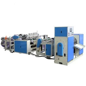 Automatic Double Lines High Speed Rolling Star Sealing Flat Bag Making Machine