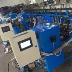 Automatic glass products flange mouth forming machine
