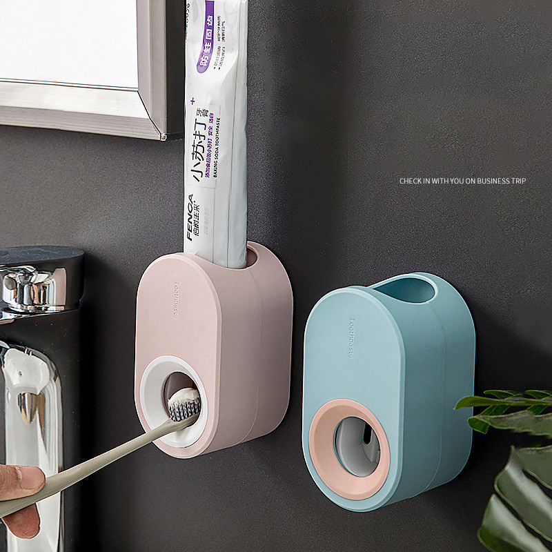 Buy Automatic Toothpaste Dispenser Set With Wall Mounted Hands Free ...
