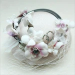 Autumn Cheap Vintage Style Fedora ladies wedding fascinator hats With Flower
