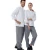 Import Autumn overalls wholesalers long sleeve White restaurant chef overalls workwear Workwear for unisex A-166 from China