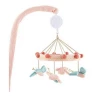 Baby lovely soft bed hanging bird toy baby electric rotating crib musical mobile