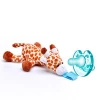 Baby Pacifier Plush Animal Cute Baby Teether Toy Pacifier Holder