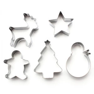 bakeware christmas cookie cutter set of 5pcs for gift to kid