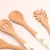 Import Bamboo Kitchen Utensil Set - 5 Piece Premium Cooking Tools and Gadgets; Spoons, &amp; Spatulas with Hanging Storage Holes in the Han from China