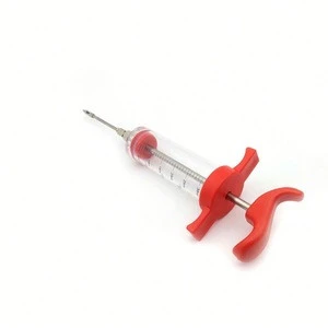 BBQ Tool Cook Meat Marinade Injector Flavor Syringe For Poultry Turkey Chicken Grill Cooking
