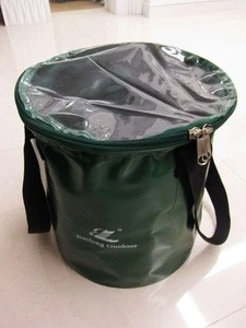 Beach Laundry waterproof fishing bag Folding Collapsible PVC Bucket
