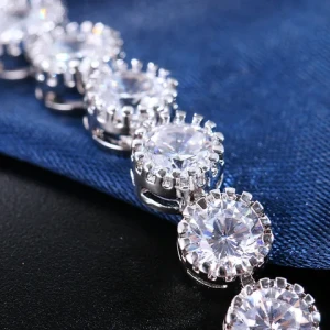 Beautiful Cubic Zircon Tennis Bracelet Full Diamond Luxury Classic Women Wedding Bracelet