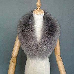 Beautiful Flexible Animal All-Match Accessories 60cm Long Fox Fur Collar