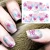 Import Beauty Flower Design Nail Art Decal Paper Nail Art Stickers from China