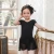 Bebechat wholesale children ballet costumes gymnastics ballet dress cotton/spandex girls dance wear (short sleeve skirted dress)