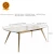 Import Best price easy to clean composite acrylic solid surface marble dining table from China