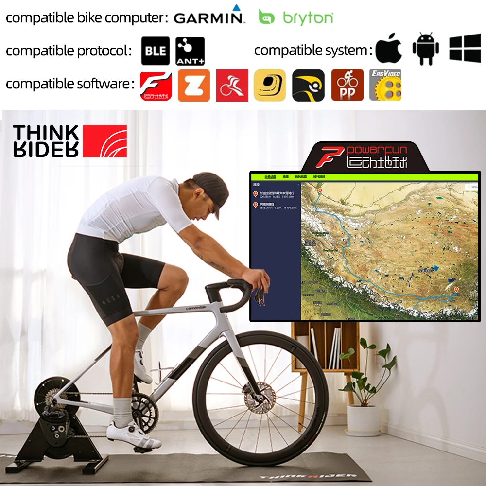 Bicycle Wireless Portable Direct-Drive Smart Power Bike Trainer