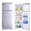 Big Size 350L Home or Hotel Top Electric Colored Stainless Steel double Door Refrigerator Fridge
