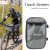Import Bike Handlebar Bag Cycling Basket Bicycle Bag Phone with Silver Grey Reflective Stripe Activity Pack Accessories Bike Bag from China