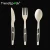 Biodegradable compostable CPLA cutlery set with knife fork spoon