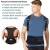 Import Black Neoprene Adjustable Magnetic Therapy Spine Shoulder Brace Back Support Belt Posture Corrector For Men And Women from China