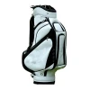 Black/White PU and Mirror PU Leather Golf Staff Bag Fashionable