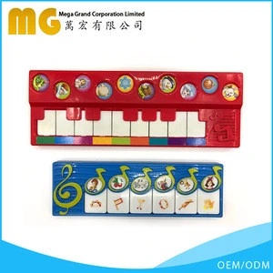 blue baby piano keyboard music instrument sound module for toy