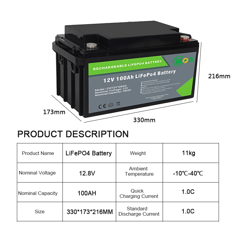 BMS lithium-ion li ion bateria solaire solar  marine lithium ion deep cycle 12v 200ah lifepo4 battery pack for car