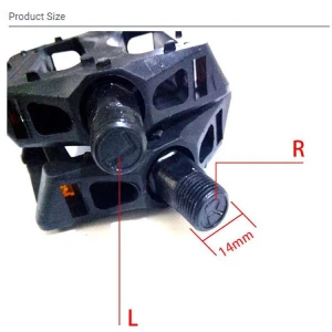 Bold axle mountain bike bicycle plastic pedal bicycle parts