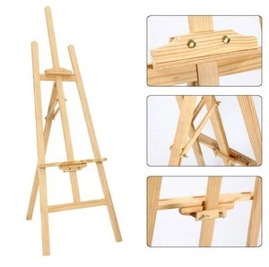 BOMEIJIA New Products Amazon Hot Sale 1.45M Pine Wood Artist Easel Display Stand for Painting