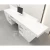 Import Boutique High Gloss Modern Luxury  Design Wood Office Furniture White Salon Counter Reception Desk from China