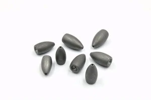 Bullet tungsten sinker with metal injection