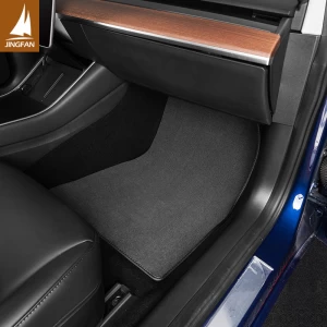 Car Interior Accessories Universal Full Set Original Grey Suede Luxury Floor Mats Carpet For Tesla