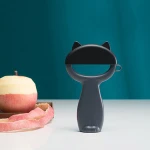 Cartoon Cat Peeler PP+ABS Vegetable Fruit Peeler Portable Potato Apple Peeling Peeler with Ear Hook Kitchen Accessories