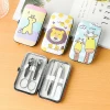 Cartoon Stainless steel nail clipper set household pedicure clipper nail clipper