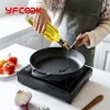 Cast Iron Round Frying Pan Wooden Handle 8.5 Inch