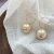 Import Champagne temperament Pearl Earrings female Earrings S925 silver needle exaggerated Pearl Earrings from China