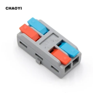 CHAOYI Fast Wire Connector LT-1/2/3 Quick Wire Terminal Connector 1 In 1 Out Home Lighting Fixture Electric Wire Clip Connector