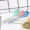charming deseign OEM Wheat straw soup spoon home ladle porridge spoon kitchen plastic kitchenware