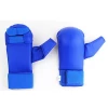 Cheap blue soft PU martial arts karate gloves/hand protectors,training equipment