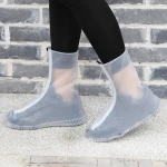 Cheap Clear Hands Free  Womens Mens Rubber Silicone Rain Cover Boots Rain Shoe Covers