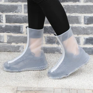 Cheap Clear Hands Free  Womens Mens Rubber Silicone Rain Cover Boots Rain Shoe Covers