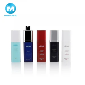Cheap custom square shape cosmetics packaging 30ml serum acrylic skincare bottle for lotion