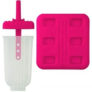 Cheap Price BPA Free 6 Cavities Portable Ice Cream Maker Mould Custom Plastic Popsicle Mold