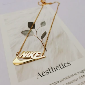 Cheap Price Kids Name Plate Necklace Stainless Steeel 18K Gold Plated Customised Old English Name Pendant Necklace Personalised
