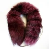 Cheap Price Wholesale Real Fox Fur Collar Istanbul Blue Genuine Animal Fur Scarf