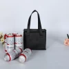 cheap promotional portable ice thermal 6 can non woven cooler bag for beer