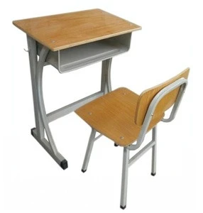 Cheap school used student desk and chair