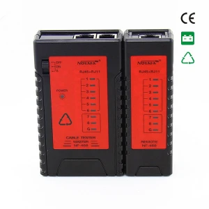 Cheap STP UTP Network LAN Cable Tester Telephone Line Fault Detector Telecom Tool NF-468