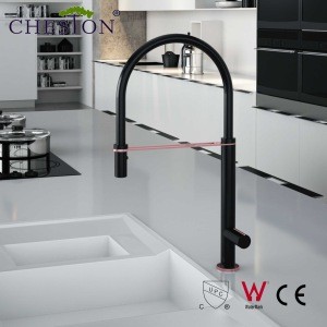 Cheston Watermark Single Handle 360 Stretch Matte Black Kitchen Faucet Water Tap For Sink