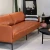 Import China custom fashion first layer cowhide genuine leather sofa Retro sofa cow leather sofa from China