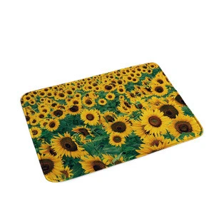 China factory 45 pcs oem sunflower printed pet product dog beds mat