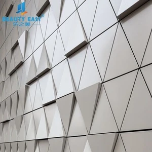 China factory export aluminum wall cladding panel in triangle or other shape