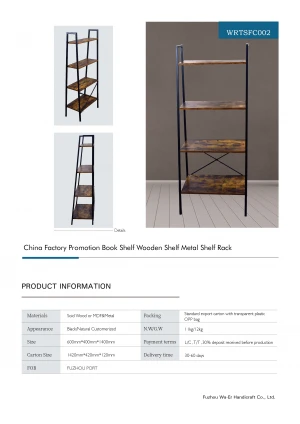 China Factory Promotion Book Shelf Wooden Shelf Metal Shelf Rack